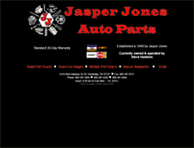 Tablet Screenshot of jasperjonesautoparts.com